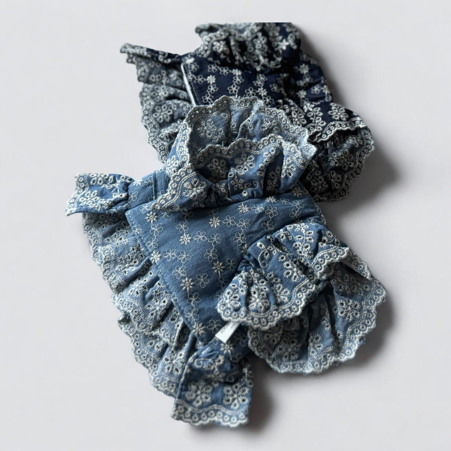 Spitzen-Denim-Geschirr mit Leine