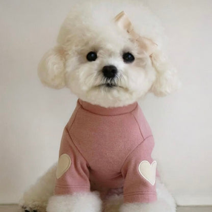 Herz & Herz Flauschiges Fleece-Kleid mit Ärmeln