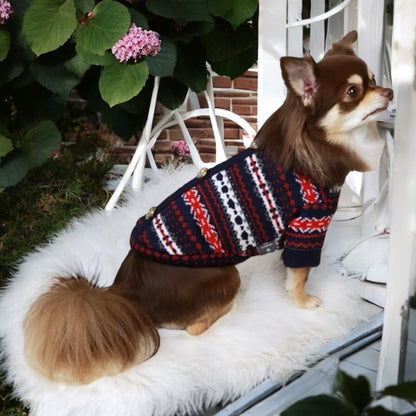 Pull-over avec boutons dorés